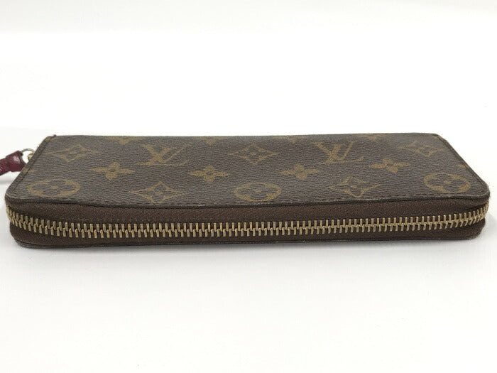 Louis Vuitton Monogram Fuchsia Portefeuille Clemence Round Zipper Long Wallet