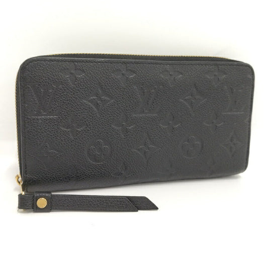 Louis Vuitton Monogram Emplant Round Zipper Long Wallet