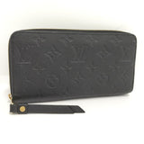 Louis Vuitton Monogram Emplant Round Zipper Long Wallet
