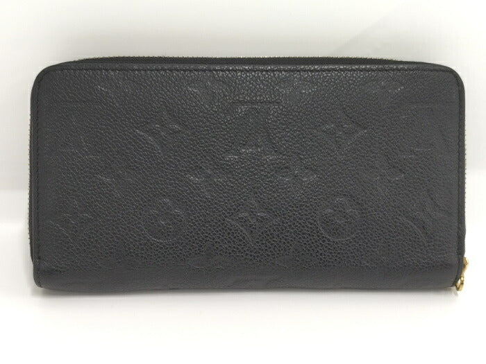 Louis Vuitton Monogram Emplant Round Zipper Long Wallet