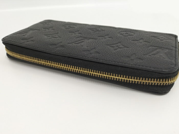 Louis Vuitton Monogram Emplant Round Zipper Long Wallet