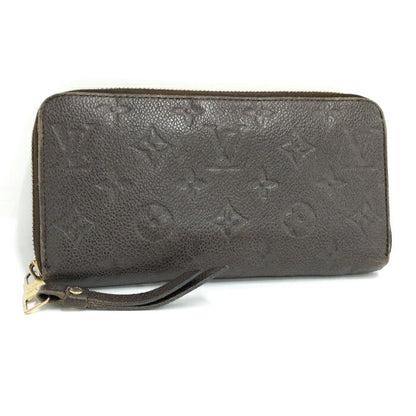 Louis Vuitton Monogram Emplant Tail Round Zipper Long Wallet