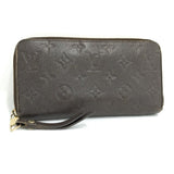 Louis Vuitton Monogram Emplant Tail Round Zipper Long Wallet