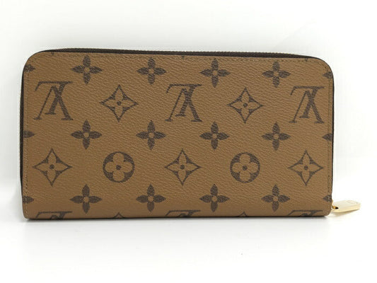 Louis Vuitton Monogram Reverse Round Zipper Long Wallet