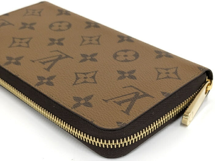 Louis Vuitton Monogram Reverse Round Zipper Long Wallet