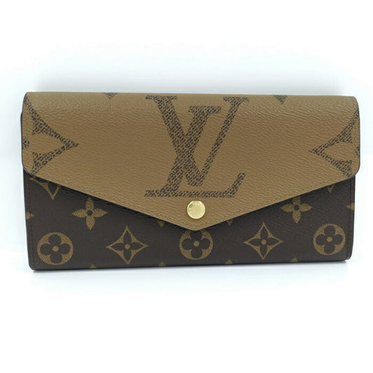 Louis Vuitton Portefeuille Sarah Bifold  Monogram Giant Reverse  Long Wallet