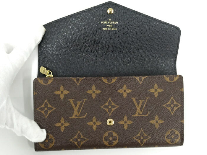 Louis Vuitton Monogram Giant Reverse Portefeuille Sarah Bifold Long Wallet
