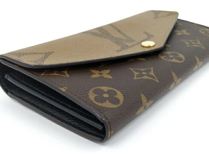 Louis Vuitton Portefeuille Sarah Bifold  Monogram Giant Reverse  Long Wallet