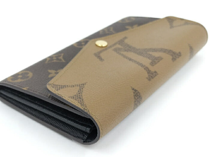 Louis Vuitton Portefeuille Sarah Bifold  Monogram Giant Reverse  Long Wallet