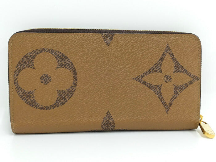 Louis Vuitton Monogram Giant Reverse Round Zipper Long Wallet