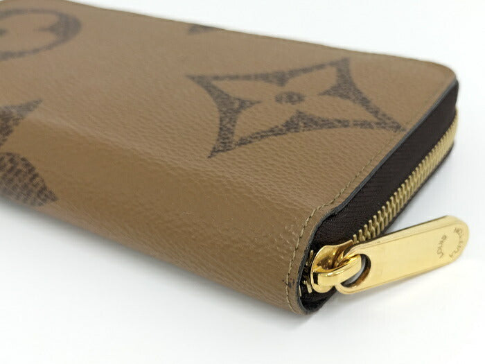 Louis Vuitton Monogram Giant Reverse Round Zipper Long Wallet