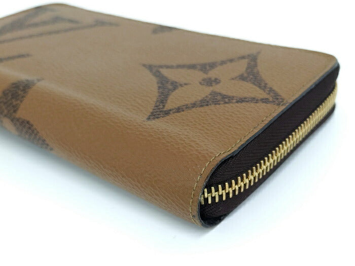 Louis Vuitton Monogram Giant Reverse Round Zipper Long Wallet