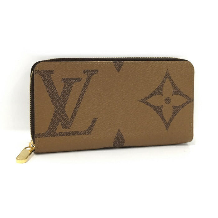 Louis Vuitton Monogram Giant Reverse Round Zipper Long Wallet