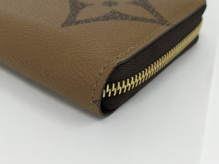 Louis Vuitton Monogram Giant Reverse Round Zipper Long Wallet