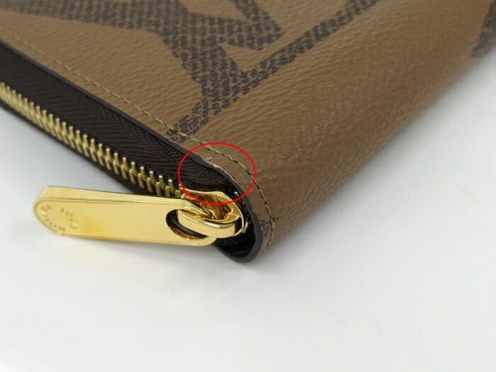 Louis Vuitton Monogram Giant Reverse Round Zipper Long Wallet