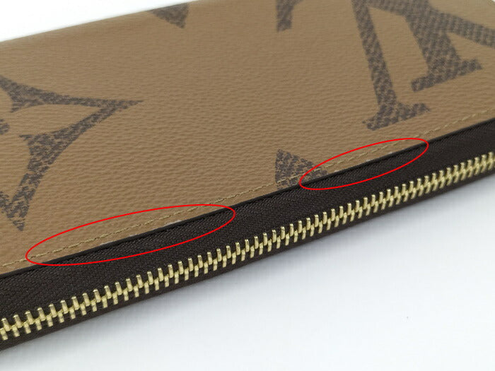 Louis Vuitton Monogram Giant Reverse Round Zipper Long Wallet