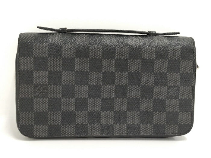 Louis Vuitton Damier Graphite Round Zipper Long Wallet
