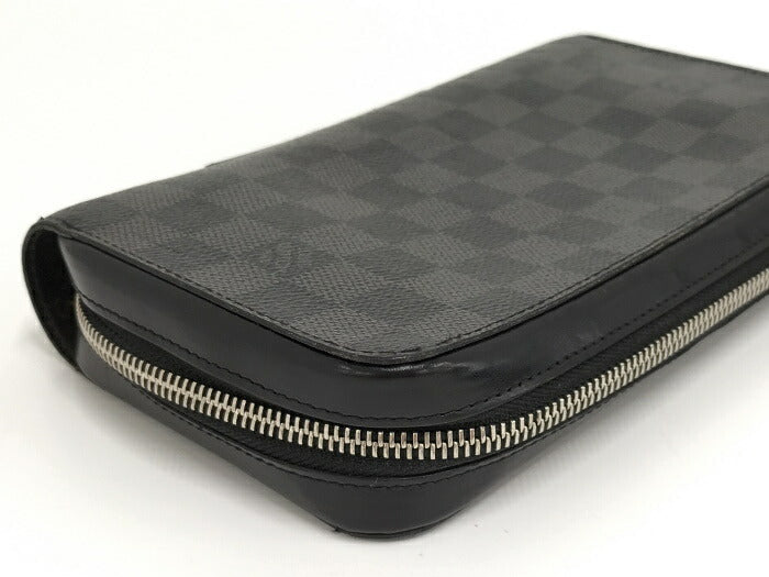 Louis Vuitton Damier Graphite Round Zipper Long Wallet