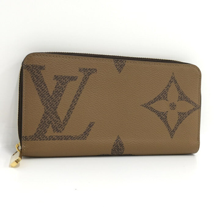 Louis Vuitton Monogram Giant Reverse Round Zipper Long Wallet