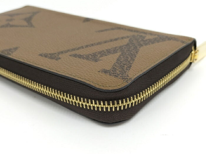 Louis Vuitton Monogram Giant Reverse Round Zipper Long Wallet