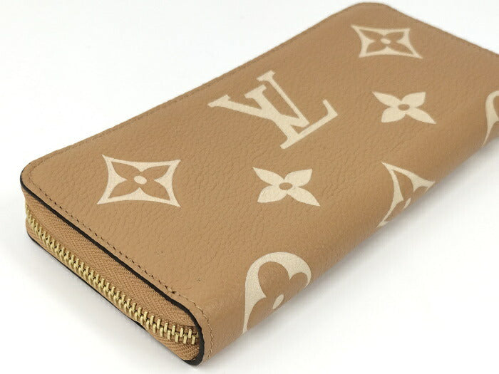 Louis Vuitton  Monogram Implant Arizona Round Zipper Long Wallet