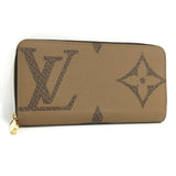 Louis Vuitton Monogram Giant Reverse Round Zipper Long Wallet
