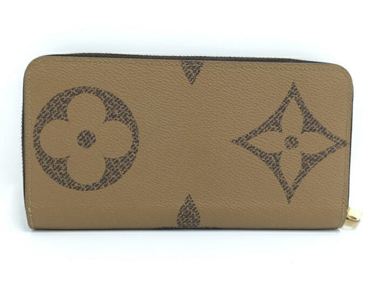 Louis Vuitton Monogram Giant Reverse Round Zipper Long Wallet