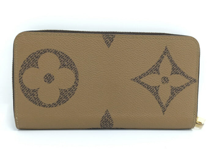 Louis Vuitton Monogram Giant Reverse Round Zipper Long Wallet