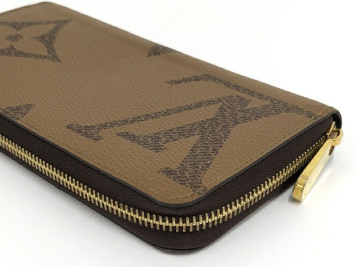 Louis Vuitton Monogram Giant Reverse Round Zipper Long Wallet