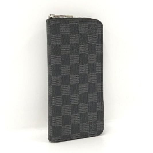 Louis Vuitton Damier Graphite  Vertical Round Zipper Long Wallet