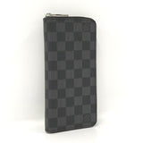 Louis Vuitton Damier Graphite  Vertical Round Zipper Long Wallet
