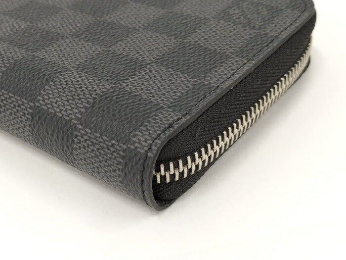 Louis Vuitton Damier Graphite  Vertical Round Zipper Long Wallet