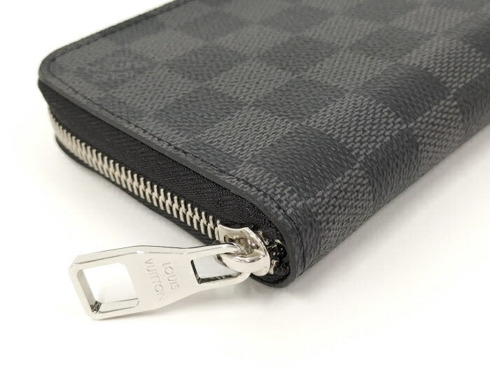 Louis Vuitton Damier Graphite  Vertical Round Zipper Long Wallet