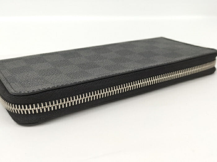 Louis Vuitton Damier Graphite  Vertical Round Zipper Long Wallet