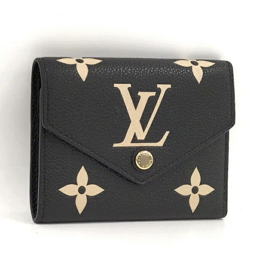 Louis Vuitton Portefeuille Victorine Trifold Monogram Empreinte Leather Wallet