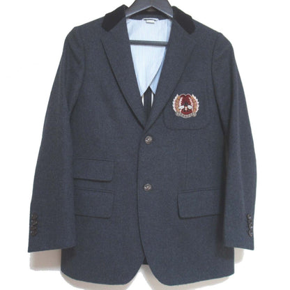 Gucci Bee Embroidery Wool Cashmere Blend Blazer