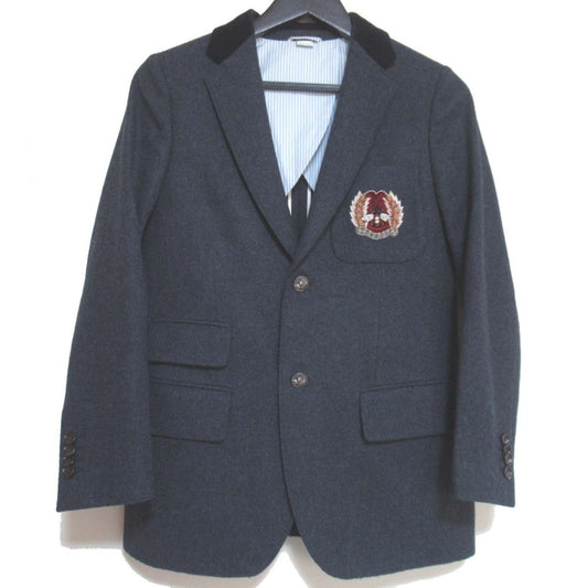 Gucci Bee Embroidery Wool Cashmere Blend Blazer