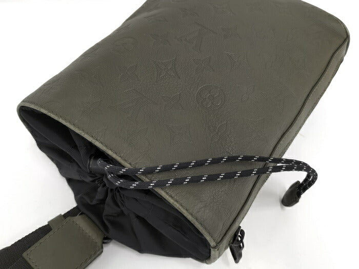 Louis Vuitton Chalk Sling Monogram Shadow Khaki Body Bag