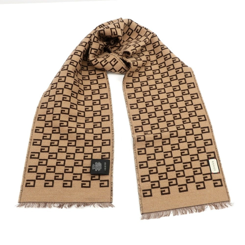 Gucci Wool Silk Double Face Scarf
