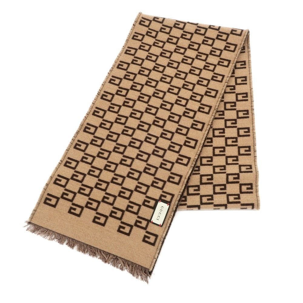 Gucci Wool Silk Double Face Scarf