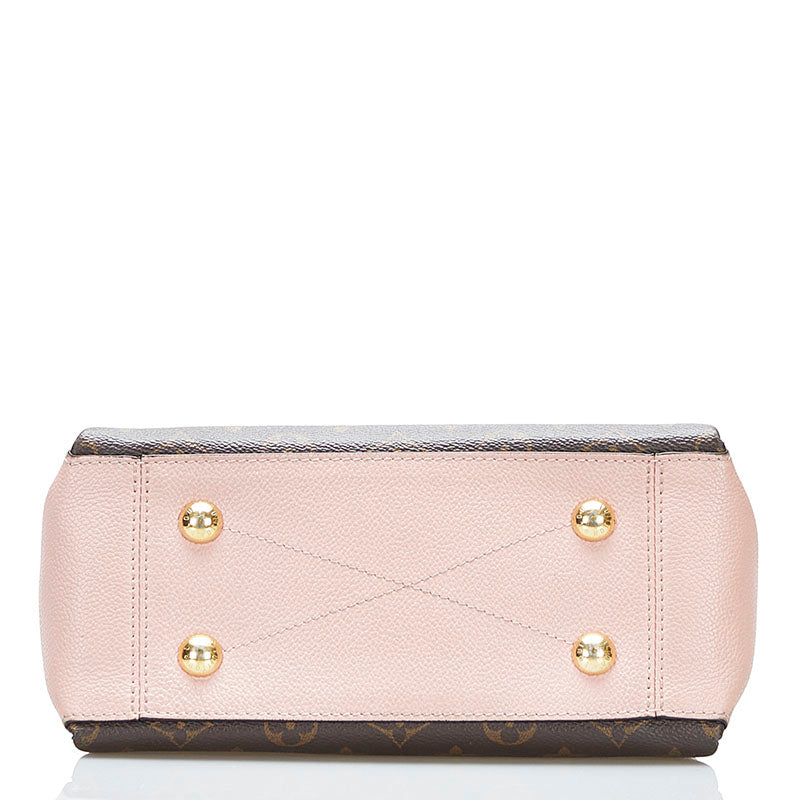 Louis Vuitton Monogram Surenne BB Chain Shoulder Bag Brown Pink PVC Leather