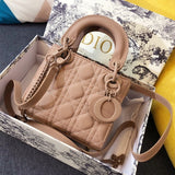 MINI LADY 17 BAG IN CAMEL BROWN CALFSKIN Amelia