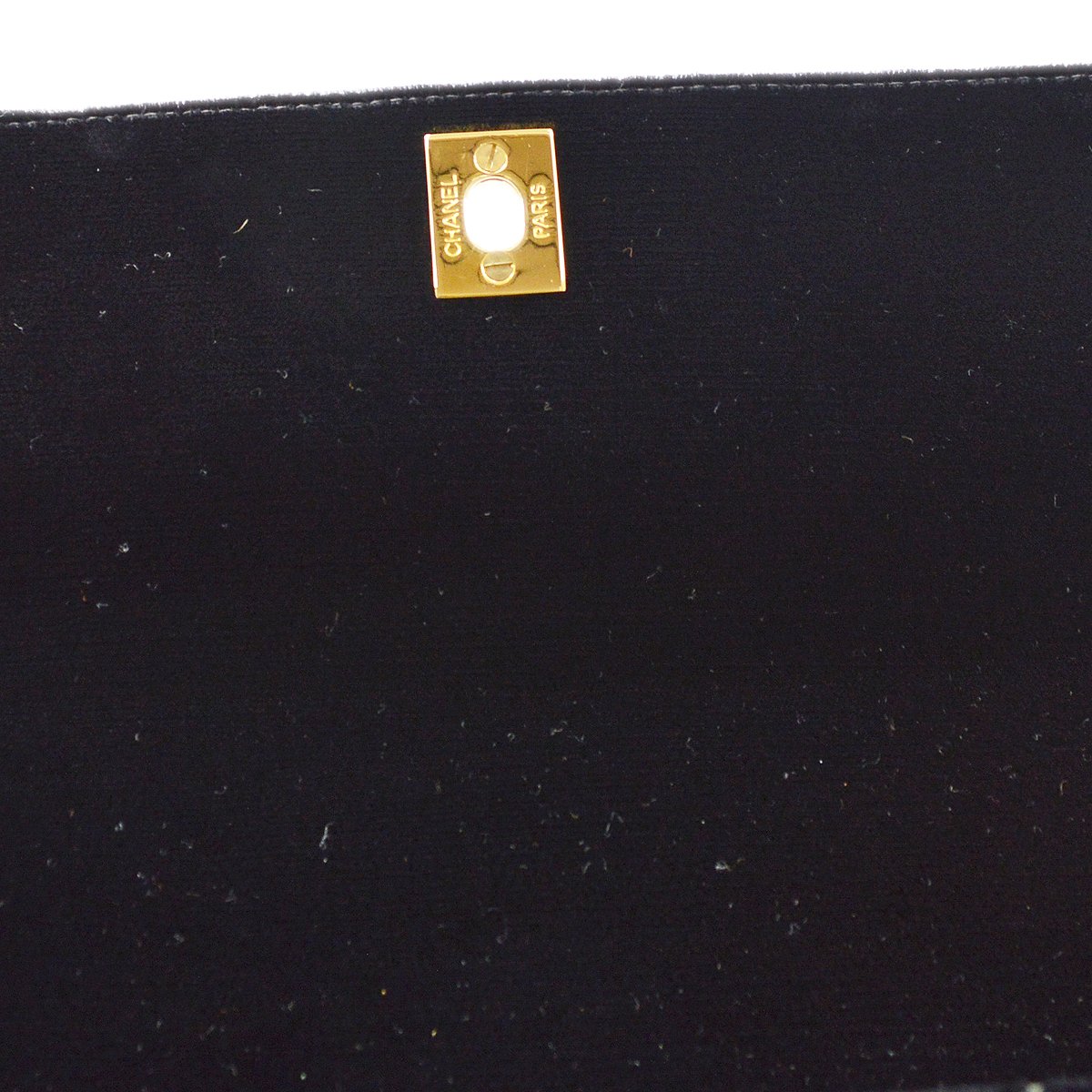 CHANEL 1996-1997 Black Velvet Quilted Kelly 25 10343