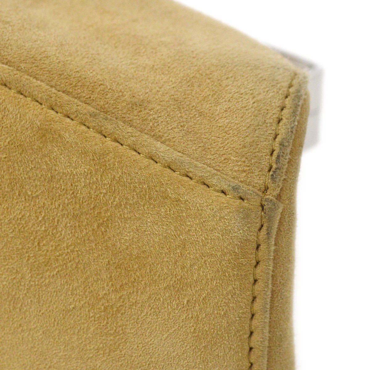 CHANEL 1997-1999 Beige Suede Evening Bag 80556