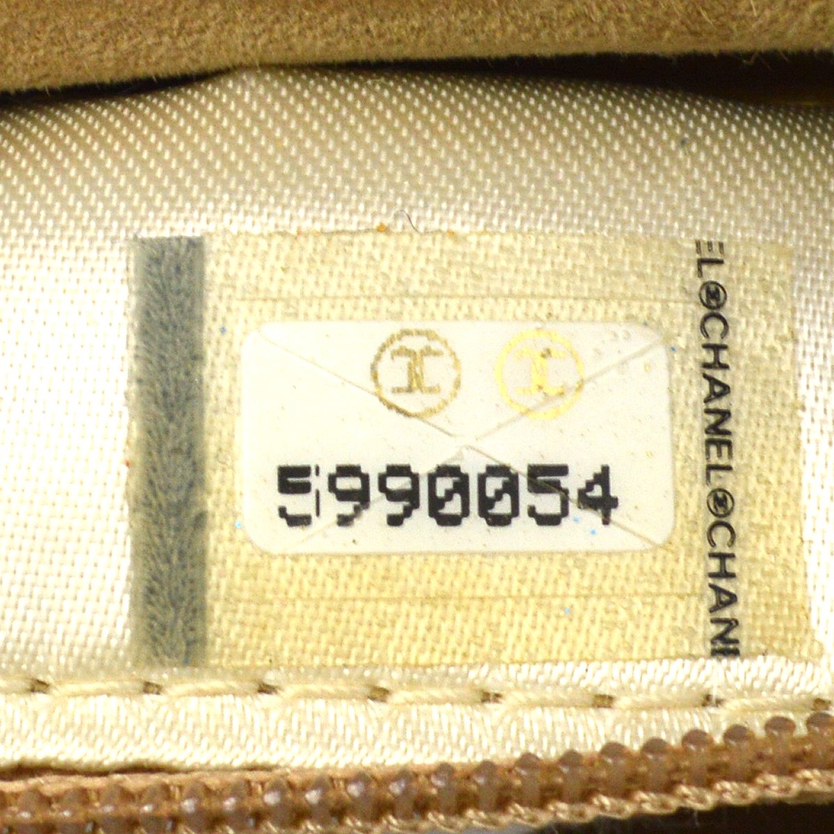CHANEL 1997-1999 Beige Suede Evening Bag 80556
