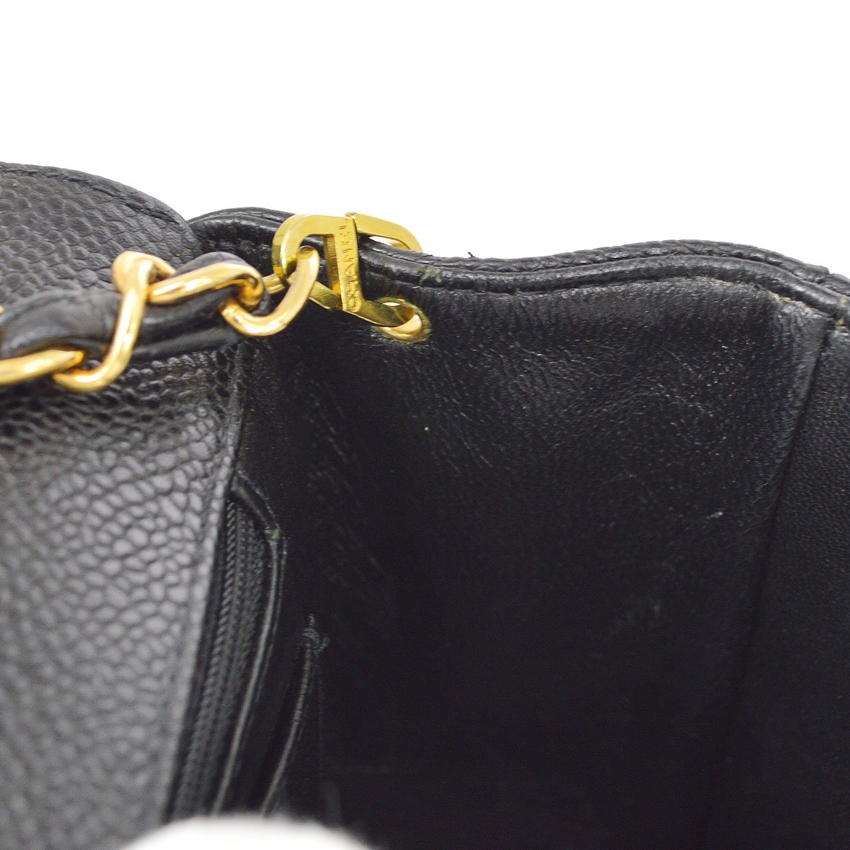 CHANEL 1994-1996 Black Caviar Diana Medium 71385