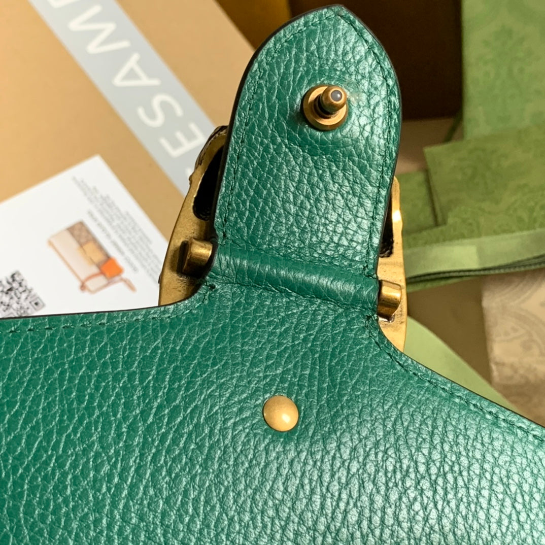 DYONYSUS SHOULDER BAG 28 IN TURQUOISE CALFSKIN Amelia