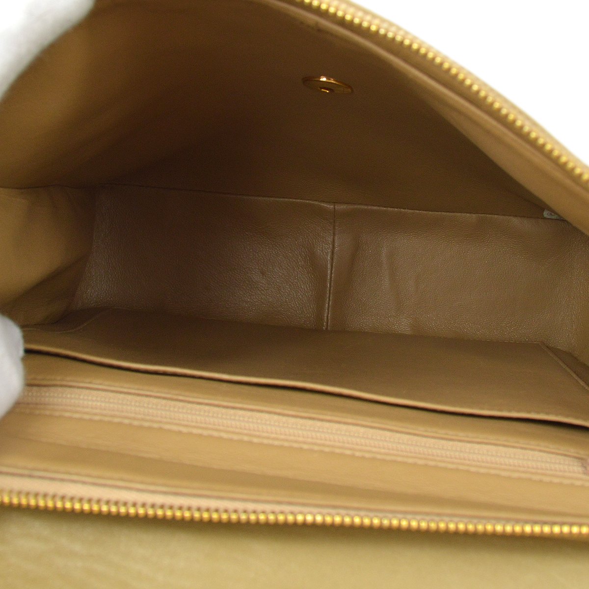 CHANEL 1994-1996 Beige Lambskin Quilted CF Backpack Medium 81133