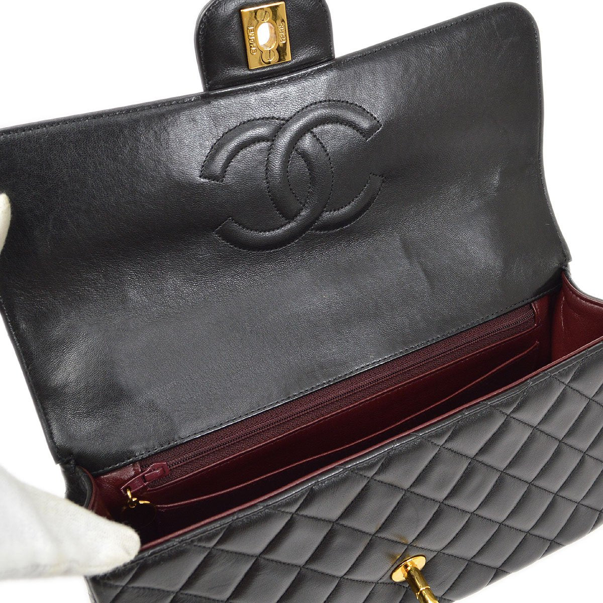 CHANEL 1996-1997 Classic Flap Handbag Medium 72819
