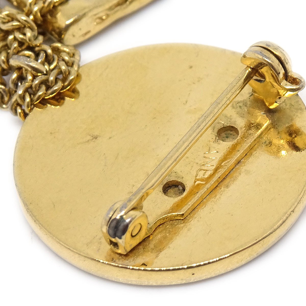 CHANEL 1996 Bag Brooch 24k Gold plate 72894
